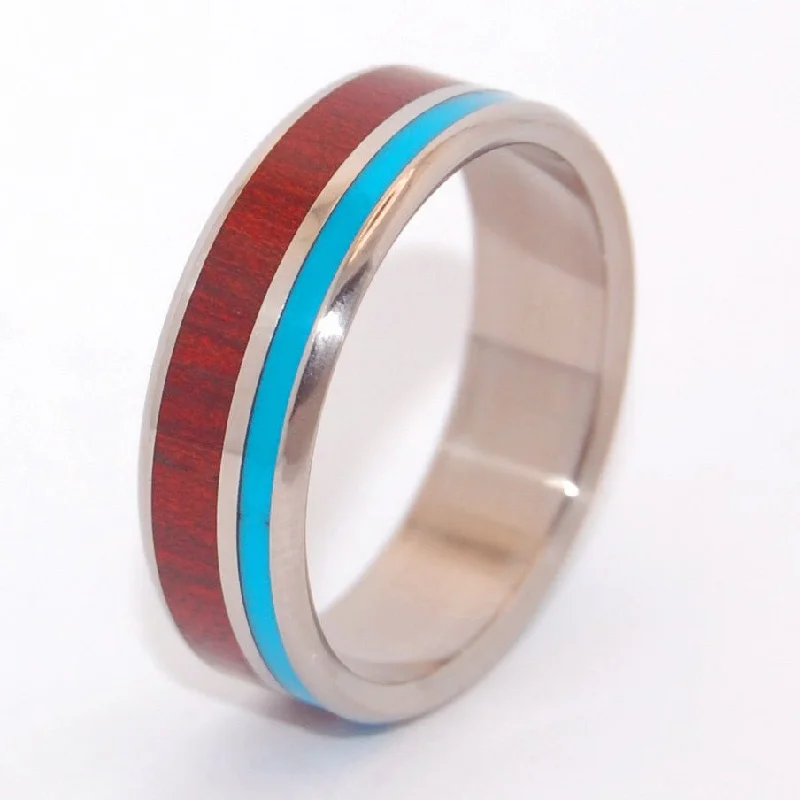 handmade wedding rings -Shore Up My Heart | Men's Titanium Wedding Ring