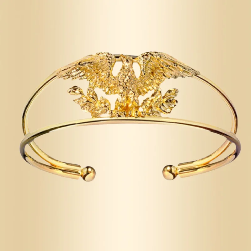 luxury charm bracelets -Eagle Bangle Bracelet