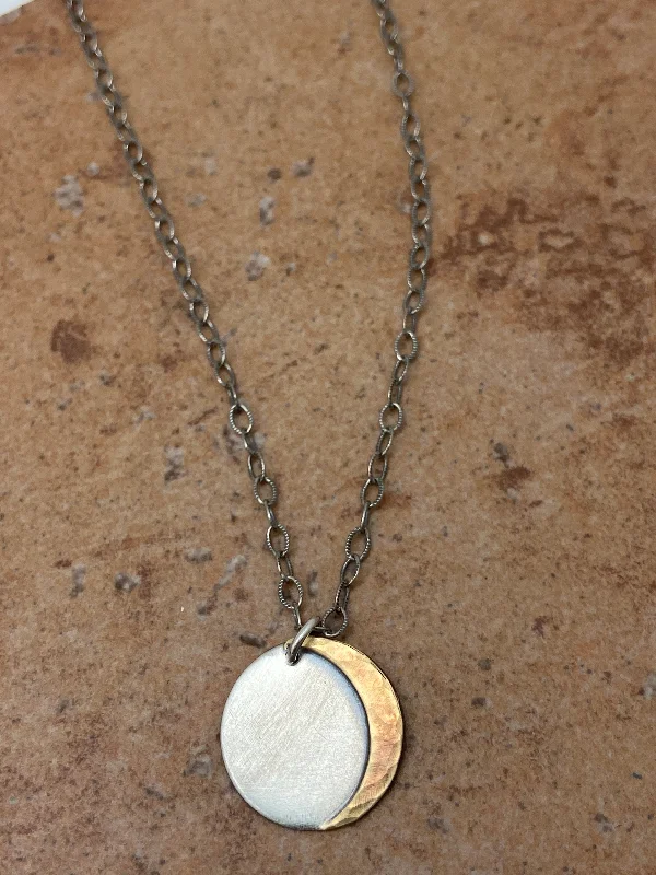 silver necklaces for women -Moon Over Boise Necklace