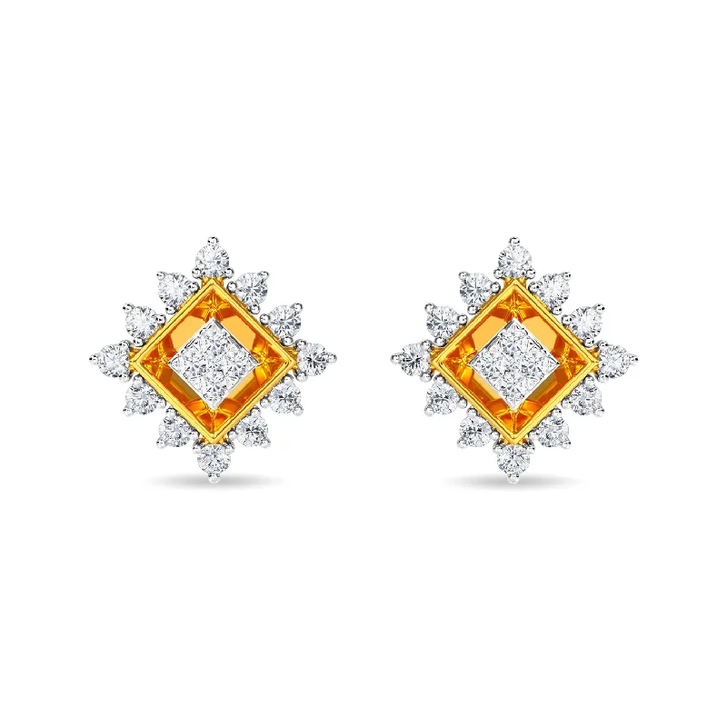 gemstone stud earrings -Crystal Earring