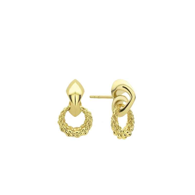 gorgeous dangling earrings -Quest Drop Earring - 18K Gold Vermeil