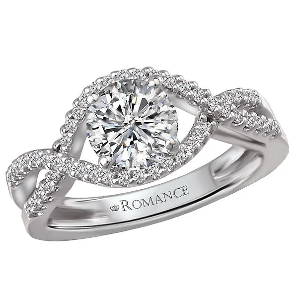 romantic proposal engagement rings -Classic Semi-Mount Diamond Ring