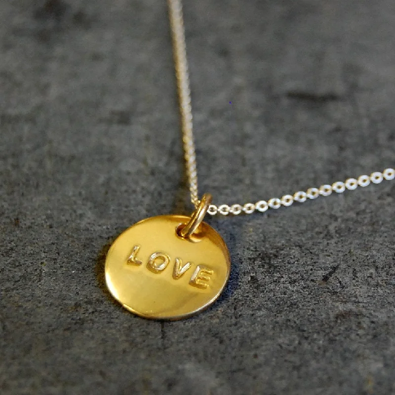 classic pearl necklaces -'love coin' necklace | 24k gold-plated