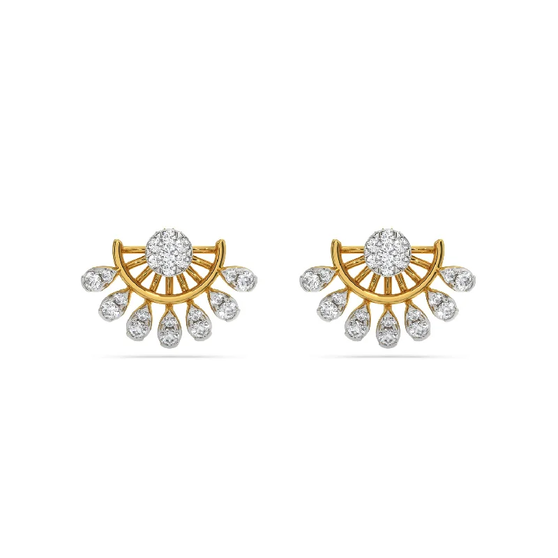 women’s gold drop earrings -Klaus Earring