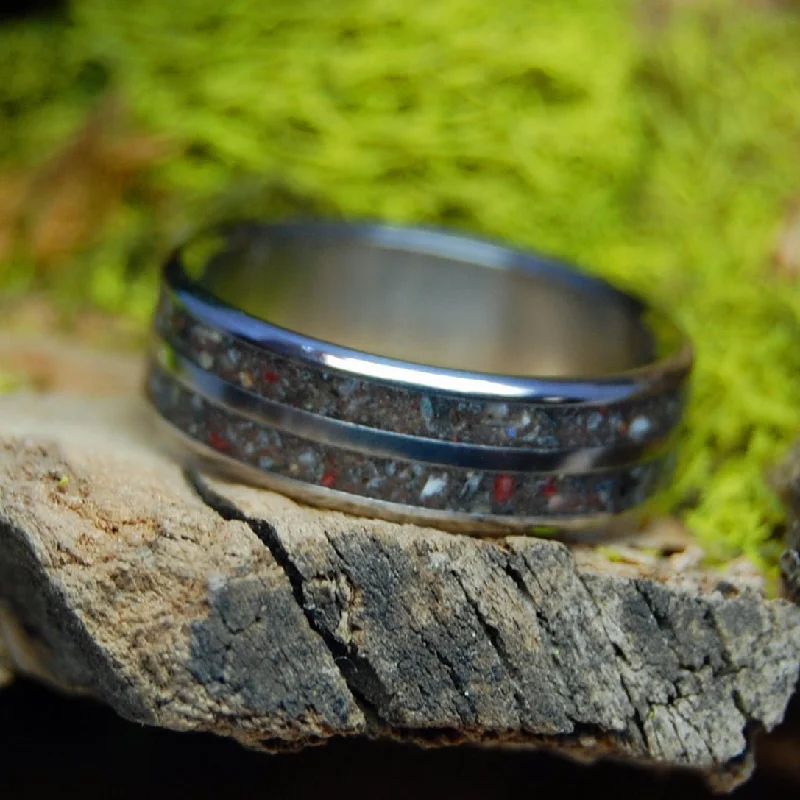 eternity rings for women -California Rocks | California Rocks and Stones - Titanium Wedding Ring