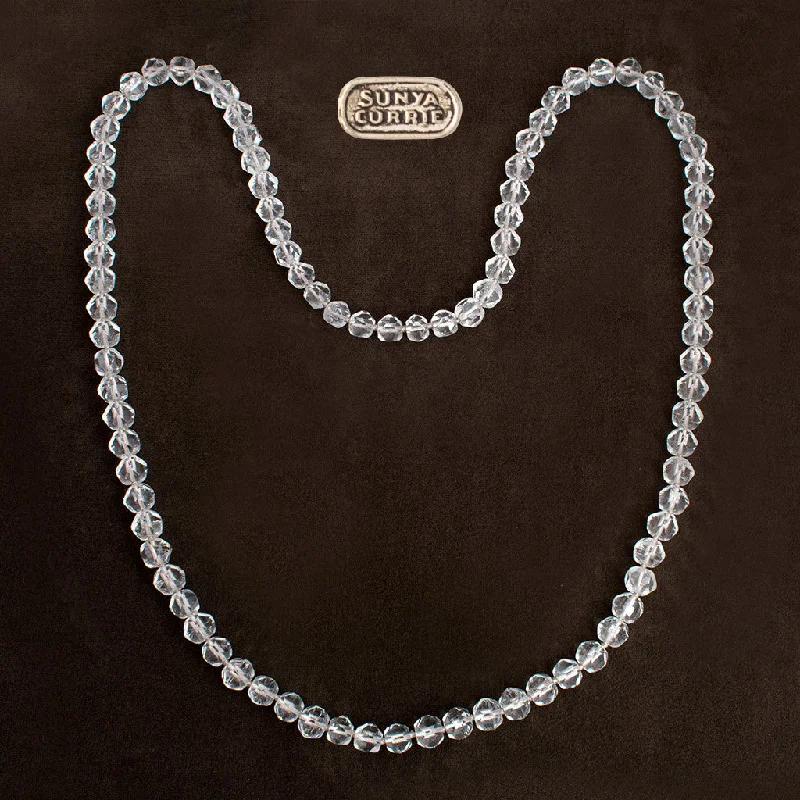 classic pearl necklaces -Vintage Crystal Necklace