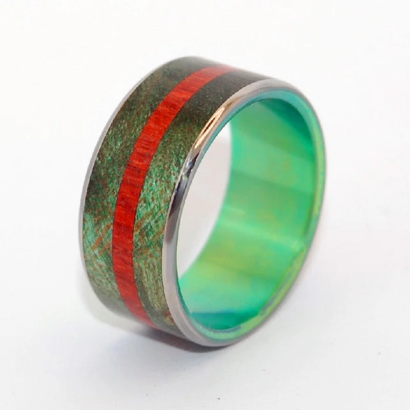 elegant rings for women -Through The Marsh | Men's Wood & Resin Wedding Ring