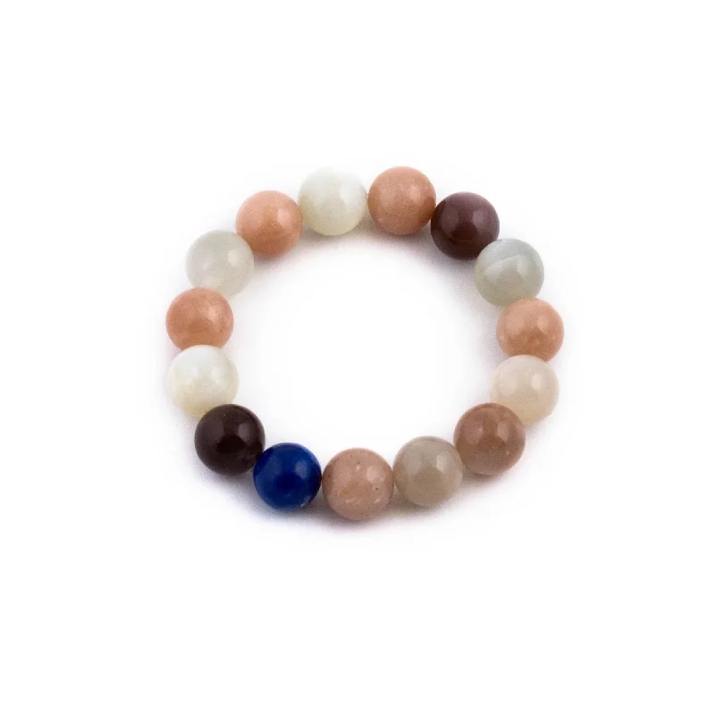 gift-worthy bangle sets -Moonstone and Lapis Bracelet