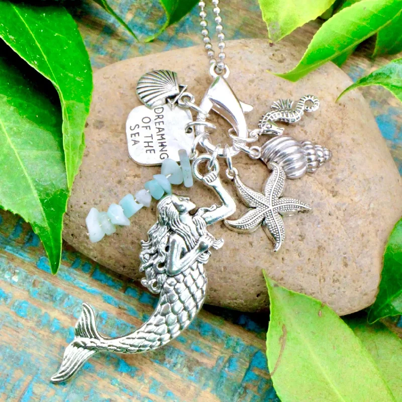 multi-strand necklaces -Dreaming of the Sea Charmed Life Necklace