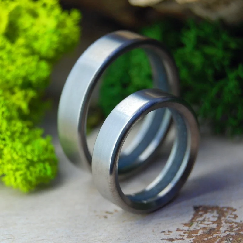 chic rings for women -Humble Cohasset Ma | Cohasset Ma Beach Sand & Titanium - Unique Wedding Ring - Titanium Wedding Ring