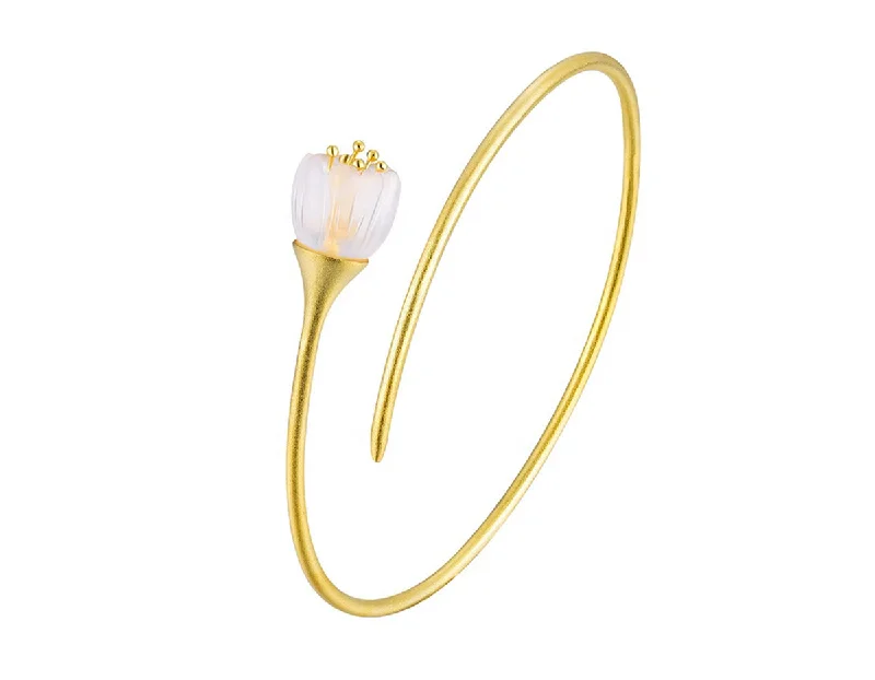 bangles with colored stones -Lily of the Valley Bangle