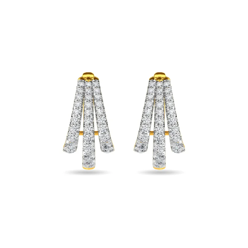 luxurious diamond earrings -Kippa Earring