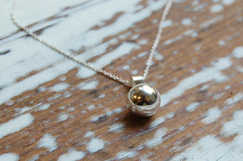 minimalist necklaces for women -'Ball' necklace | 925 Silver