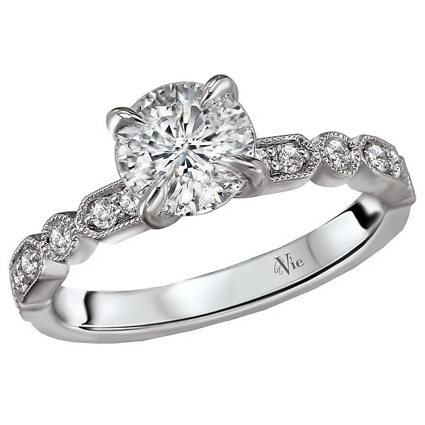 engagement rings with lab-grown diamonds -Classic Semi-Mount Diamond Ring