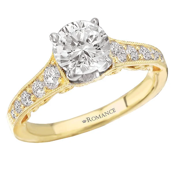 diamond engagement rings -Classic Semi-Mount Diamond Ring