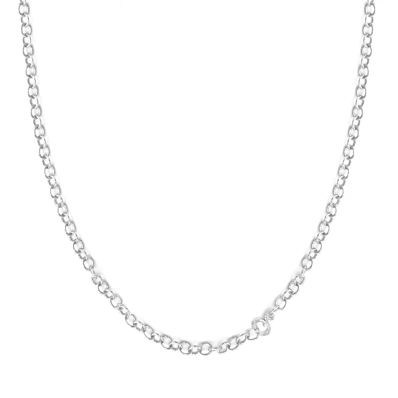 engraved necklaces for gifts -Pebble Sterling Silver Necklace -18 in.