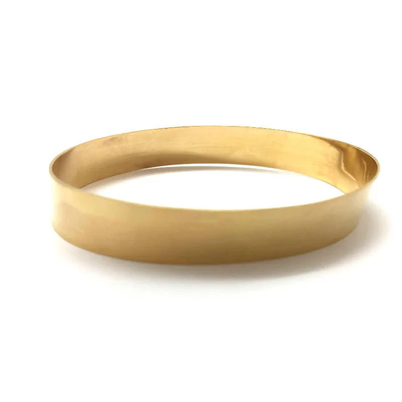 retro bangles for women -Golden Wave Bracelet