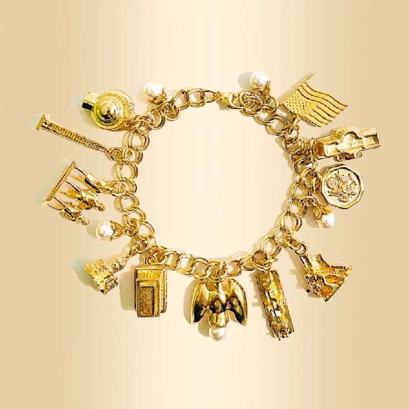 bangles for women with diamonds -American Charm Bracelet