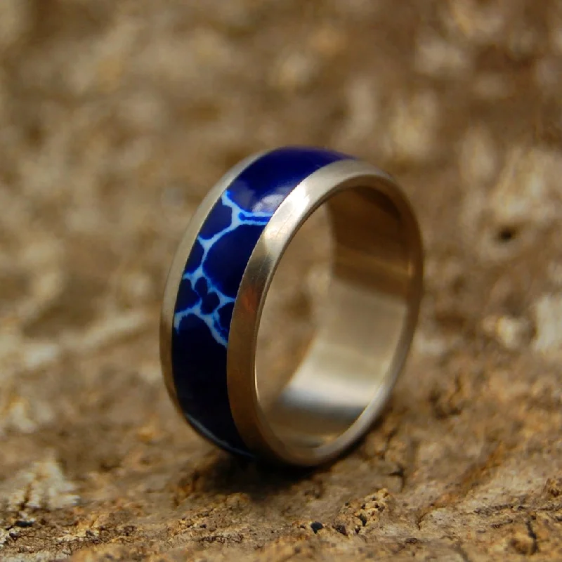 unique engagement ring designs -Every Drop Of Cobalt | Men's Stone & Cobalt Wedding Ring