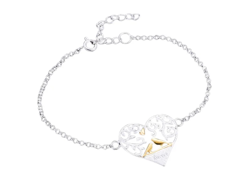 bangles with diamonds -Lovebirds Bracelet