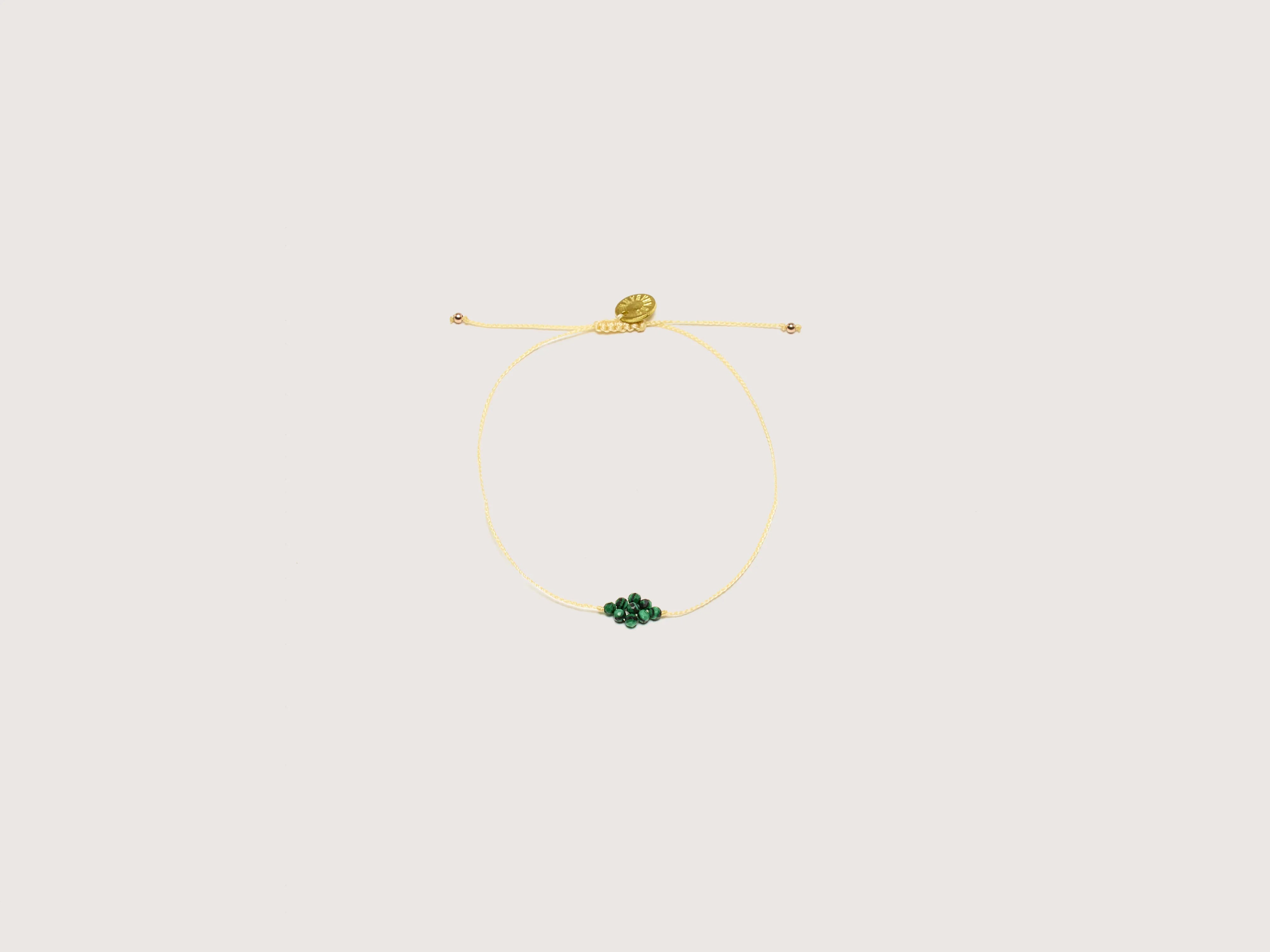 eco-friendly bangle bracelets -Halley Malachite Bracelet (242 / W / GREEN)