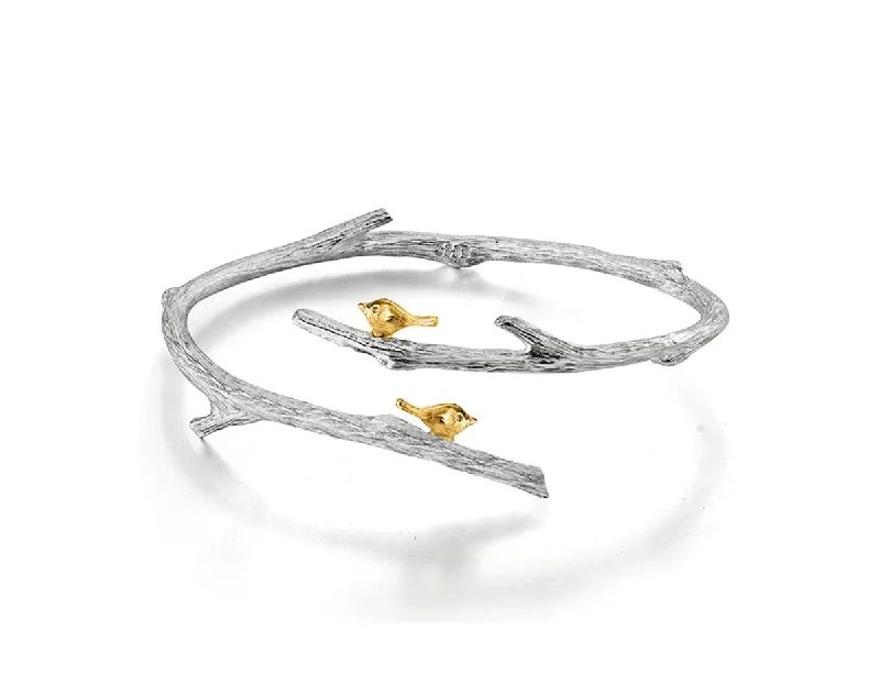 gold bangles for every occasion -Birds on Branch Bangle