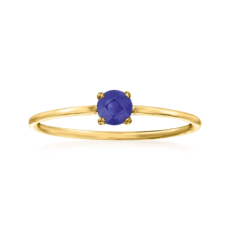 heirloom quality engagement rings -RS Pure by Ross-Simons Sapphire Ring in 14kt Yellow Gold