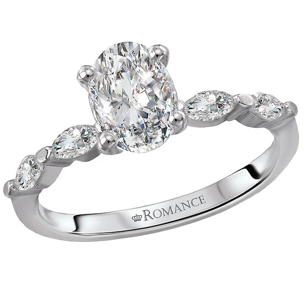 custom fit engagement rings -Classic Semi-Mount Diamond Ring