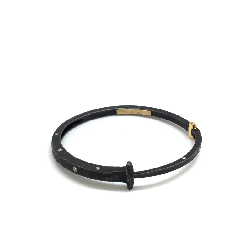 trendy leather bangles -9 Stone Nail Bracelet