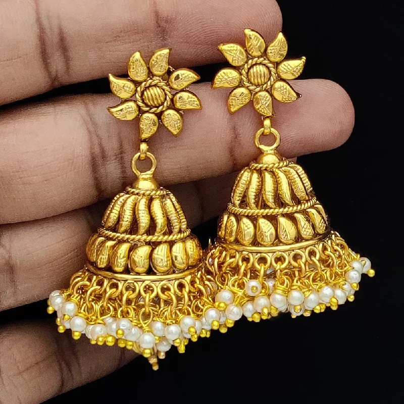 unique earrings for women -Jewel Addiction Gold Plated Jhumki Earrings