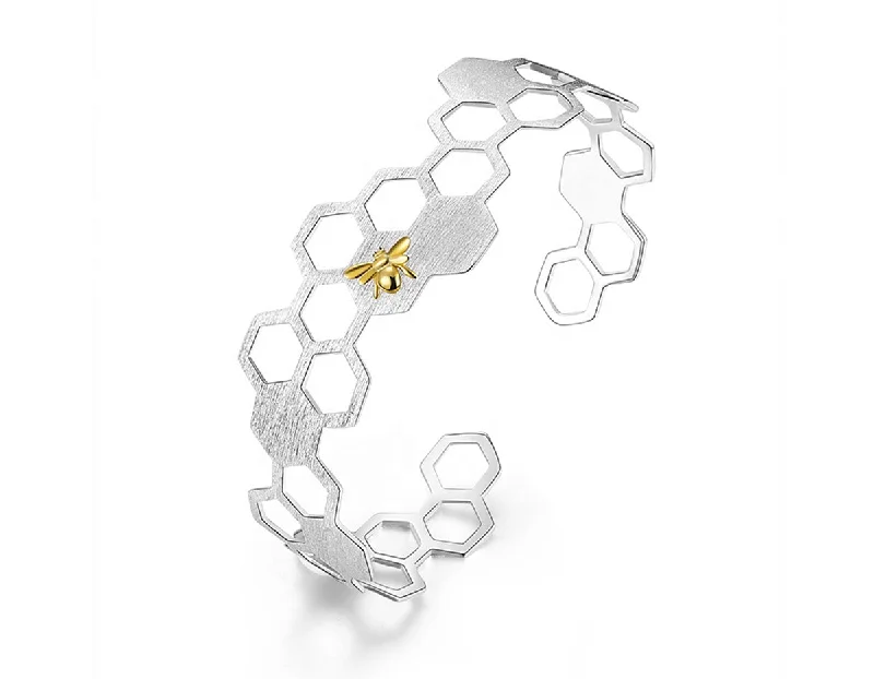 vintage-style bangles -Honeycomb Bangle