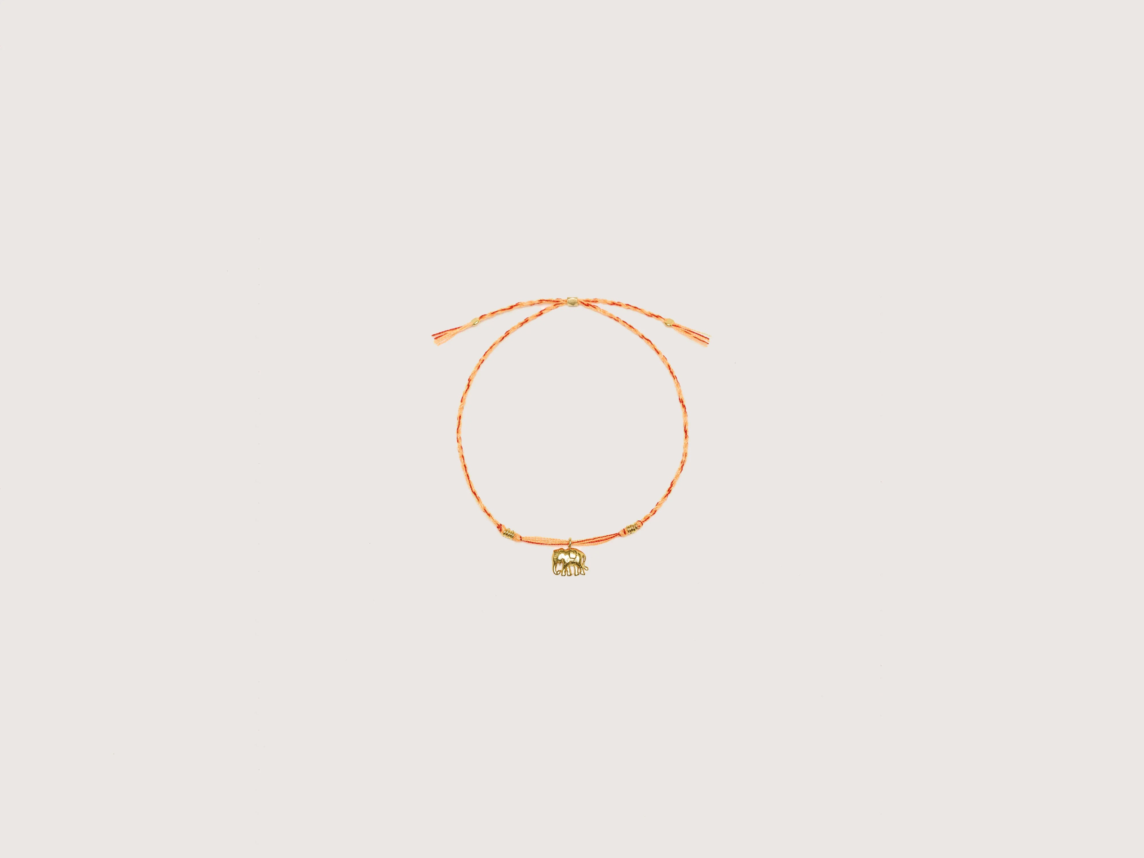 handcrafted gemstone bangles -Ellie Bracelet (242 / W / ORANGE)