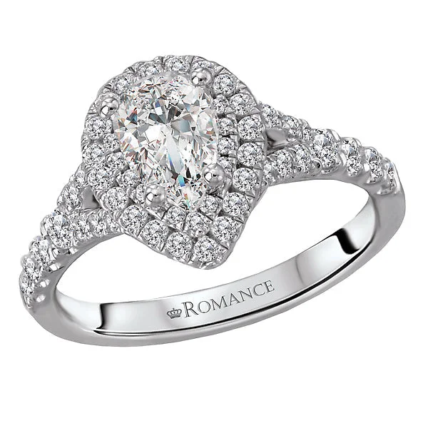 heirloom quality engagement rings -Halo Diamond Ring