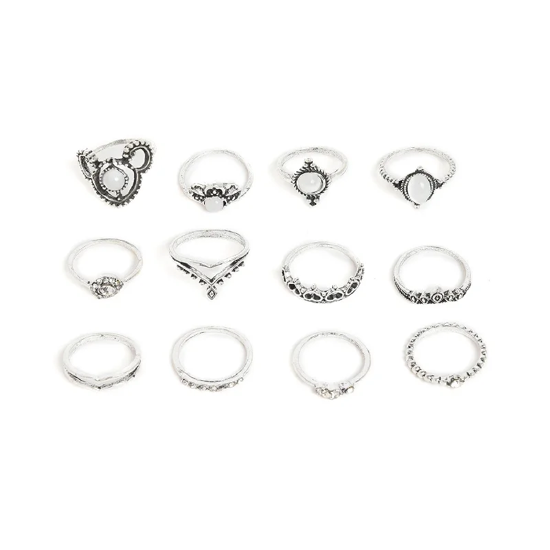 oval engagement rings for women -Pack Of 12 Designer Ring