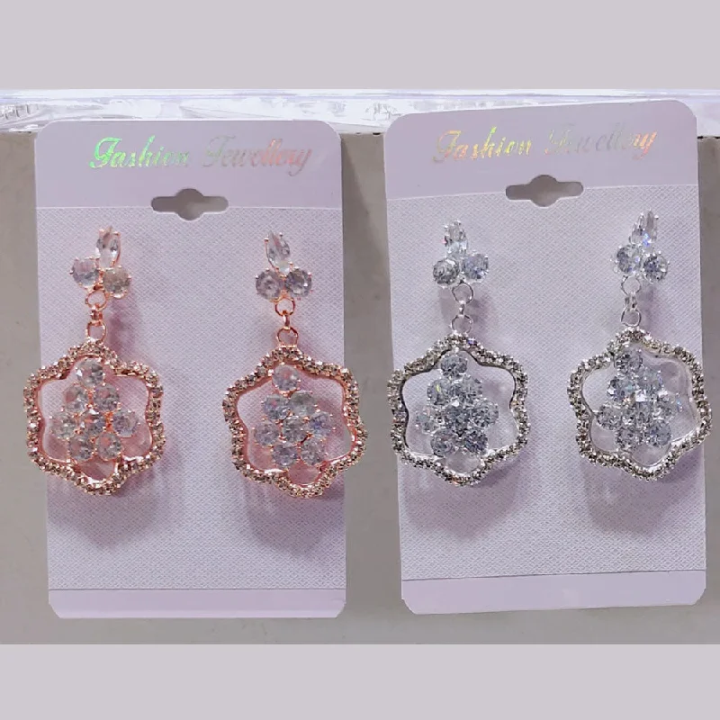 earring sets for women -Tip Top Jewellers Crystal And Austrian Stone Dangler Earrings