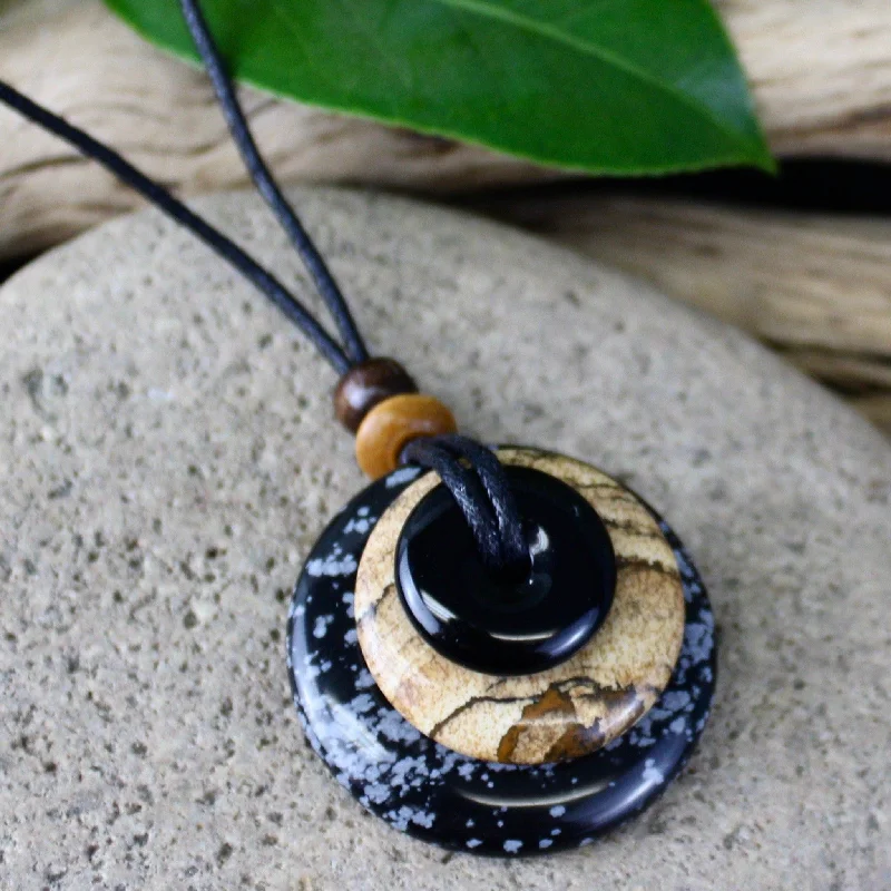 luxury gemstone necklaces -Vision Quest - Circles of Power