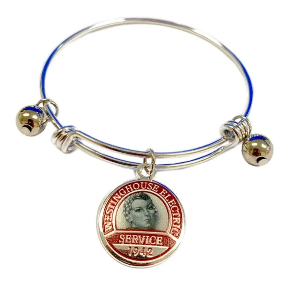 women’s party bracelets -Rosie the Riveter Westinghouse Bangle Bracelet