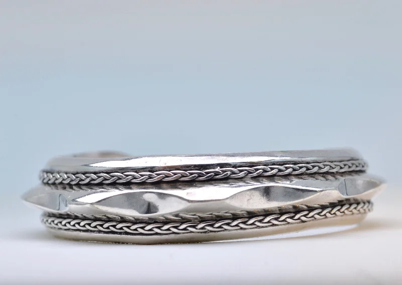 bridal bangles for weddings -Sterling Silver Cuff Bracelet