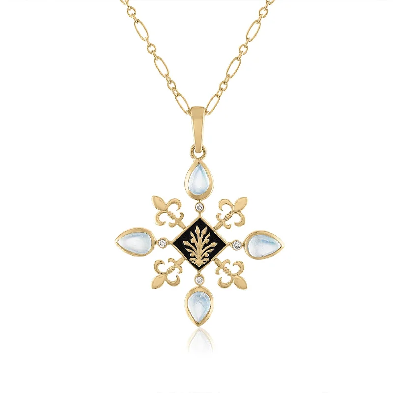 heart-shaped necklaces for women -ANASATASIA FLEUR DE LIS PENDANT