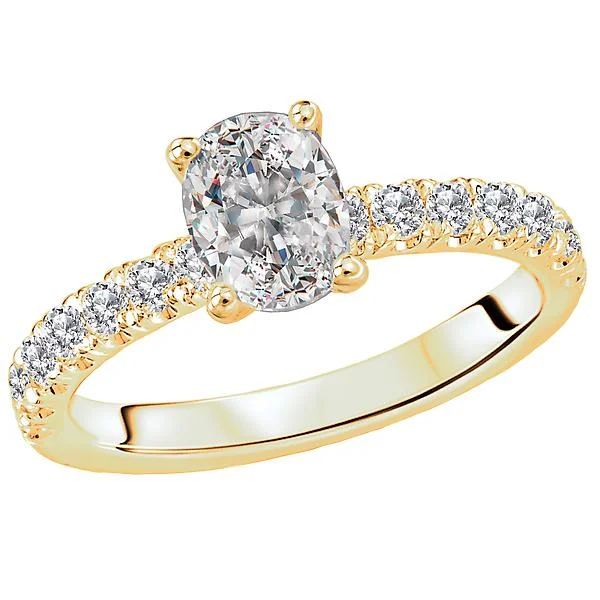 diamond halo engagement rings -Diamond Semi-Mount Engagement Ring