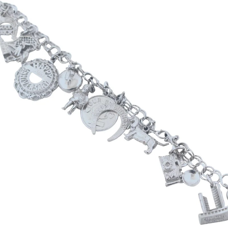 women’s formal bracelets -Canadian-Motif Charm Bracelet