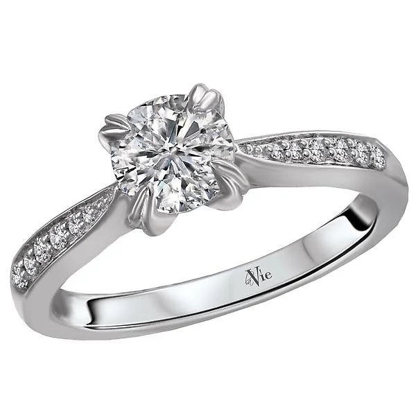 engagement rings with unique designs -Classic Semi-Mount Diamond Ring