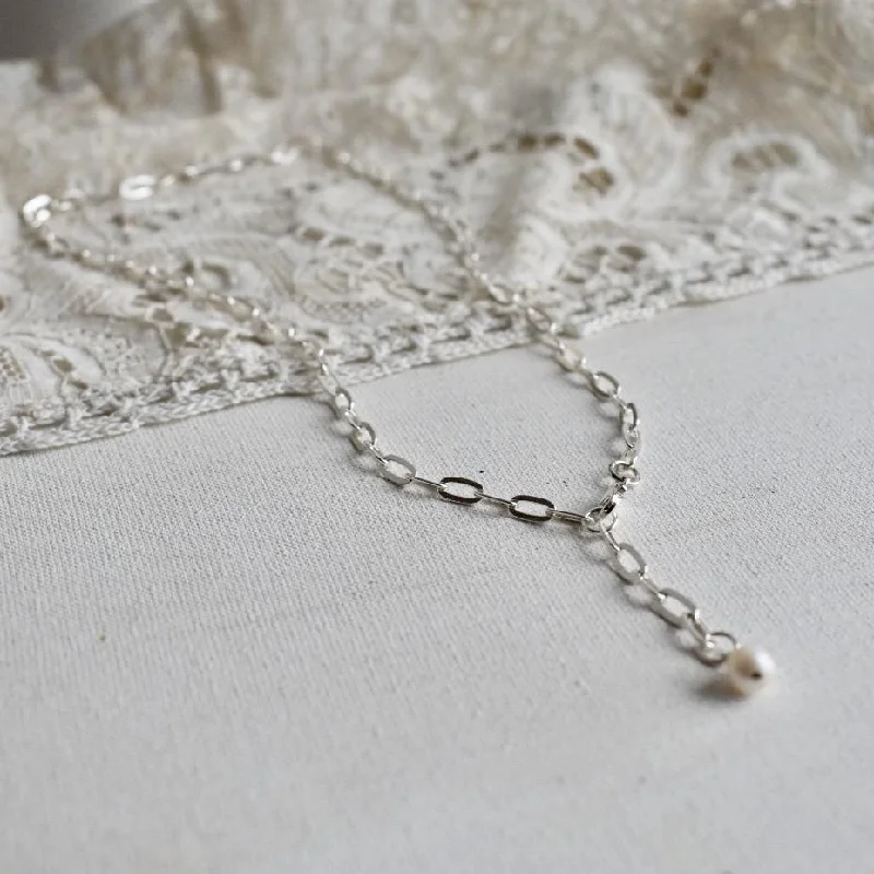 classic pearl necklaces -'Bold chain '  necklace | 925 silver