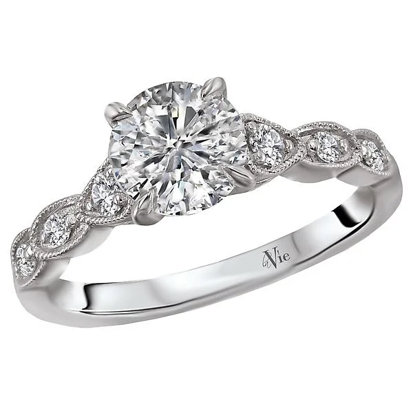 affordable gemstone engagement rings -Classic Semi-Mount Diamond Ring