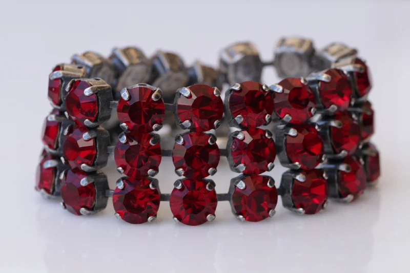 colorful bangles for women -Red Garnet Bracelet