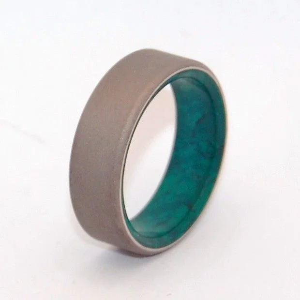 wedding rings with diamonds -Jade Forest | Men's Jade & Titanium Wedding Ring