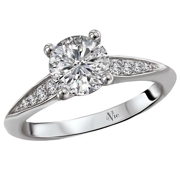 budget-friendly engagement rings -Classic Semi-Mount Diamond Ring