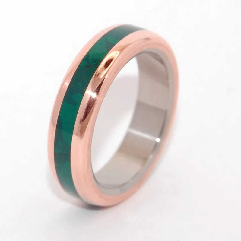 women’s promise rings -Fun Little Secret | Men's Jade Stone & Titanium Wedding Ring