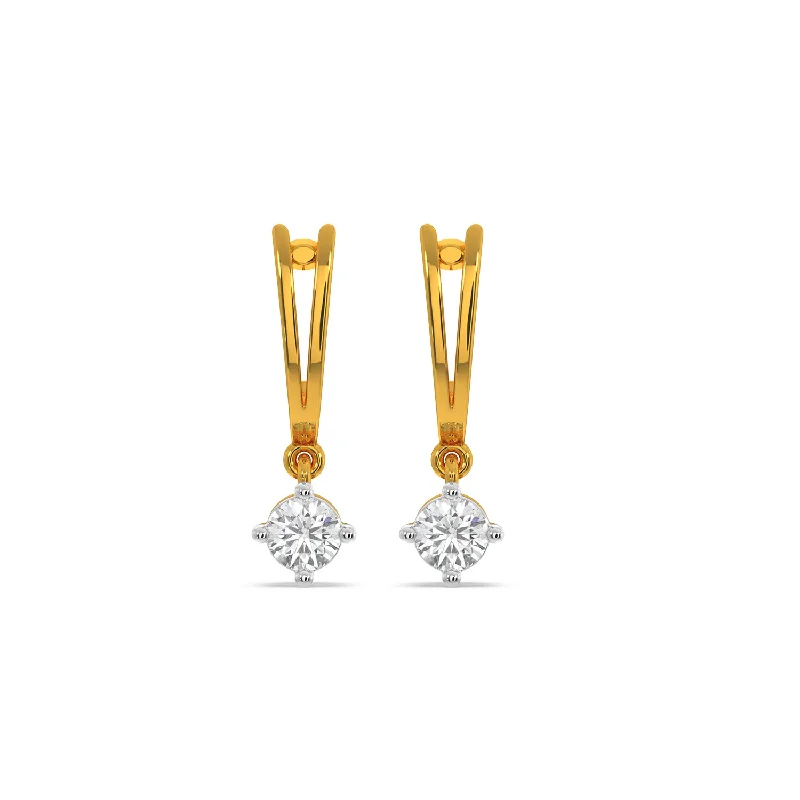 fun and colorful earrings -Samantha Solitaire Earring