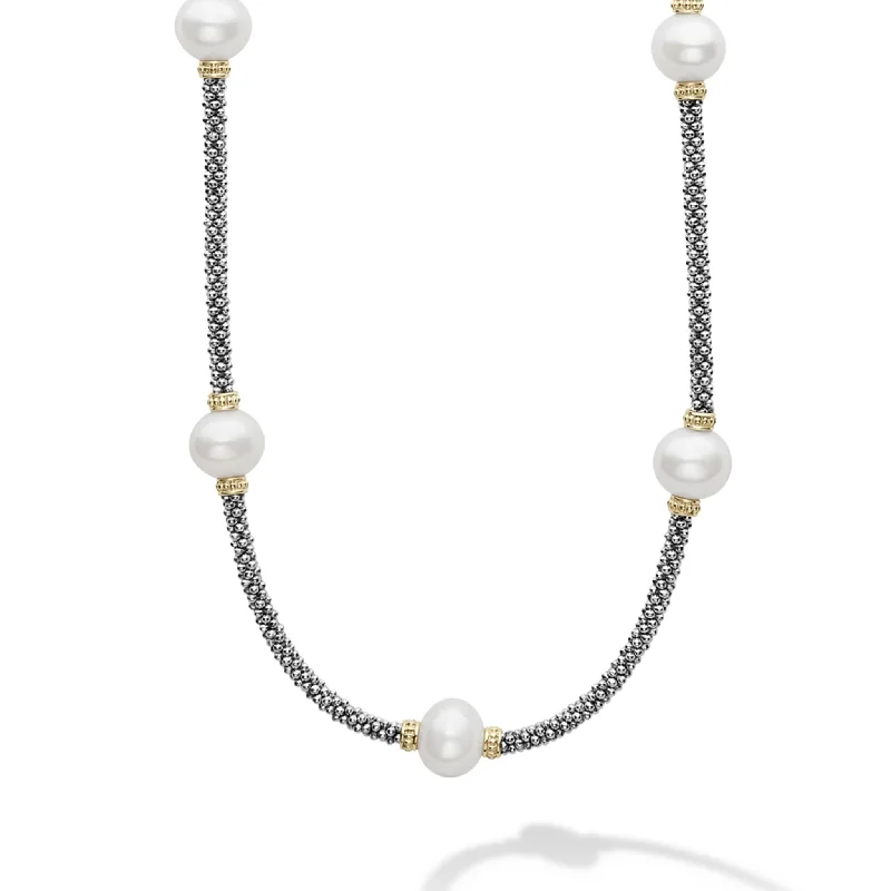 eco-friendly necklaces -Luna Caviar Pearl Necklace